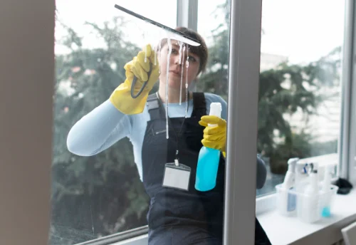Nettoyage de vitres intérieures et extérieures au Merzer